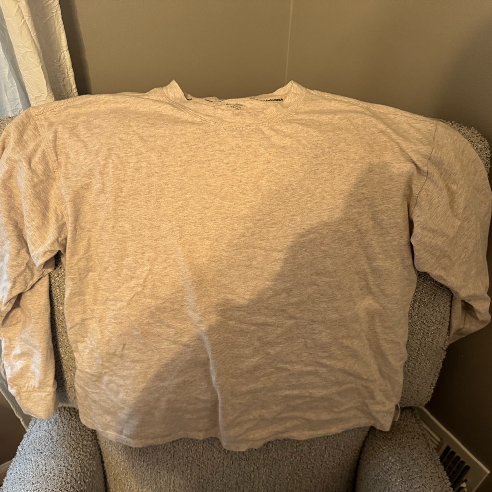 Calvin Klein Performance Light Beige Long Sleeve Top